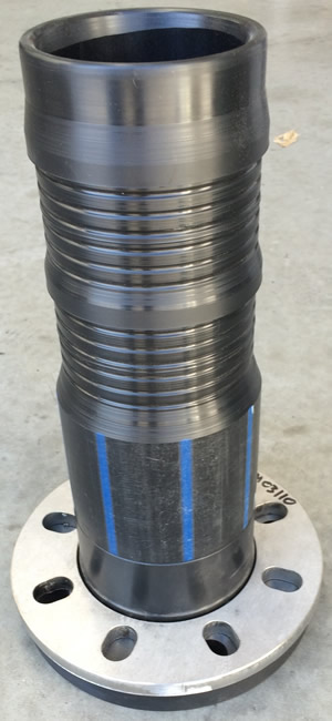 Poly hose tail flanged